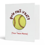 Softball-Red Binders