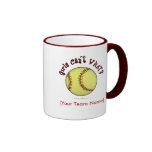 Softball-Red Coffee Mug