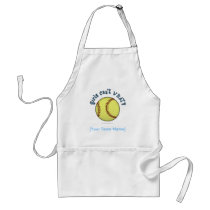 Softball-Sky Blue aprons