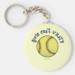 Softball-Sky Blue Keychains