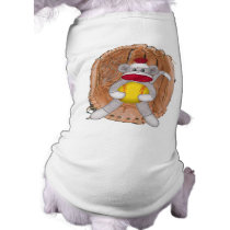 Softball Sock Monkey Dog T-shirt