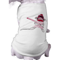 Softball Sock Monkey pet clothing