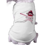 Softball Sock Monkey Dog T-shirt