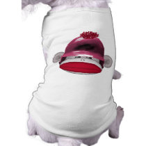Softball Sock Monkey Pet Tee