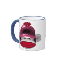 Softball Sock Monkey mugs