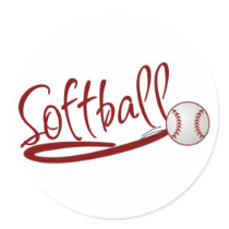 Softball stickers