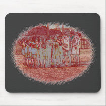 Softball Teamwork Mousepad