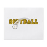 softball text ball swoop design personalized flyer