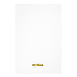 softball text ball swoop design customized stationery