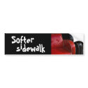 softer sidewalk bumper stickers