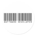 Software Developer Bar Code stickers
