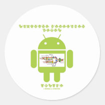 Software Developer Genes Inside (Bug Droid) Stickers