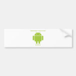 Software Developer Inside (Bug Droid Font Letters) Bumper Sticker