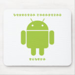 Software Developer Inside (Bug Droid Font Letters) Mouse Pad