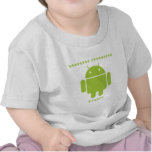 Software Developer Inside (Bug Droid Font Letters) Tshirts