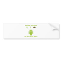 Software Developers Are Addicted To Sweets Bumper Sticker
