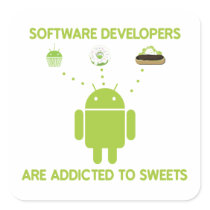 Software Developers Are Addicted To Sweets Sticker