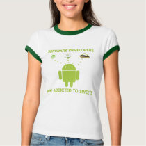 Software Developers Are Addicted To Sweets Tee Shirts