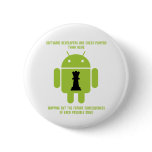 Software Developers Chess Players Think Android Pinback Buttons