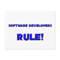 Software Developers Rule! postcards by professions Software Developers Rule! postcards