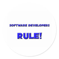 Software Developers Rule! stickers by professions Software Developers Rule! stickers