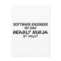 Software Engineer Deadly Ninja Postcards