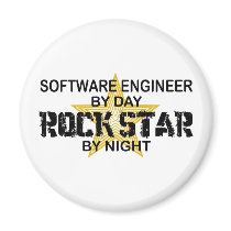 Software Engineer Rock Star by Night Magnet