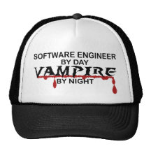Software Engineer Vampire by Night Hats