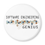 Software Engineering Genius Refrigerator Magnet