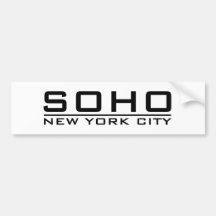 SOHO BUMPER STICKERS