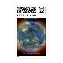 SOHO image of Sun., Tri-color temperature map o... postage