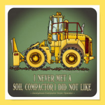 Soil Compactor Operator Quote Poster posters