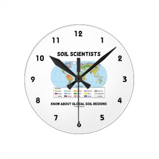 Soil Scientists Know About Global Soil Regions Round Wallclocks