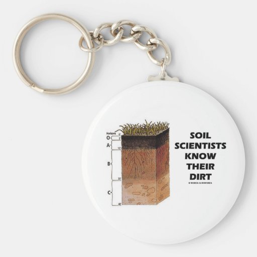 Soil Scientists Know Their Dirt Key Chain