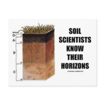 Soil Scientists Know Their Horizons Postcard