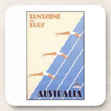 Sol y resaca Australia Posavasos De Bebidas