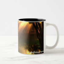 fishing, fathers, sons, solace, pond, children, Mug with custom graphic design