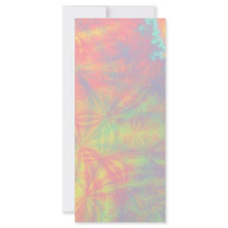 Solar Burst, Fractal Art. Colorful. Rack Card