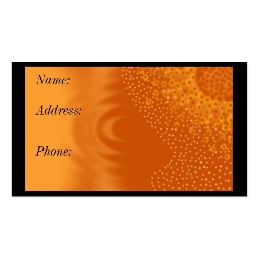 Solar Business Card (front side)