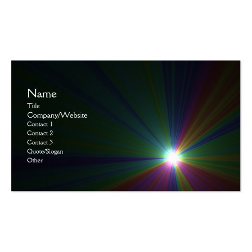 Solar Business Card Templates (front side)