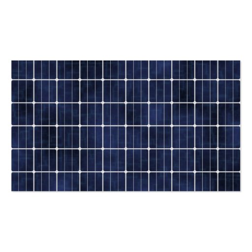 Solar Cell Business Card Template (front side)