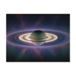 Solar Eclipse Of Saturn from Cassini Spacecraft Postcard