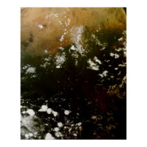 Solar Eclipse Over East Africa - Sat View posters