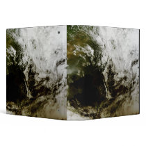 Solar eclipse over southeast Asia 3 Ring Binder