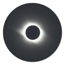 Solar Eclipse Round Stickers