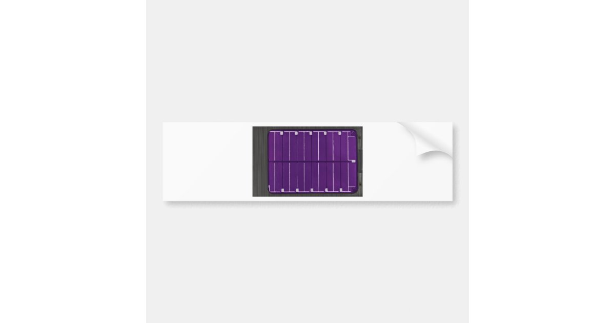 solar electric panel bumper sticker Zazzle