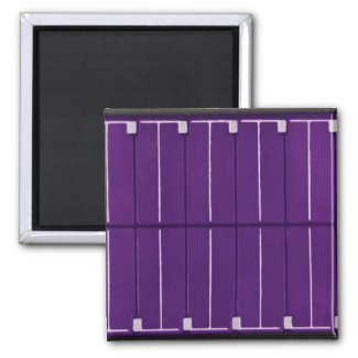 solar electric panel refrigerator magnet