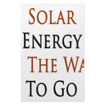 Solar Energy Is The Way To Go stationery
