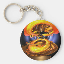 Solar Flare Abstract Keychain