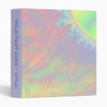 Solar Flare Fractal. Colorful Abstract. 3 Ring Binders